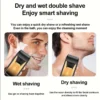 Professional Hair Clipper and Trimmer Set Men Electric Razor Shavers Beard Trimmer Rechargeable Barber Clippers Haircut Kit