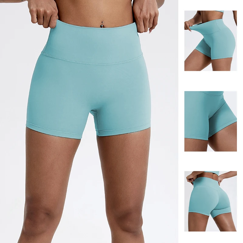 Sbd35cb7843be415ebd15167dfd4a71084.webp Hearuisavy Running Sports Shorts Women Buttock Lift Gym Leggings Women Cycling Slim Fit Workout Shorts High Waist Yoga Shorts