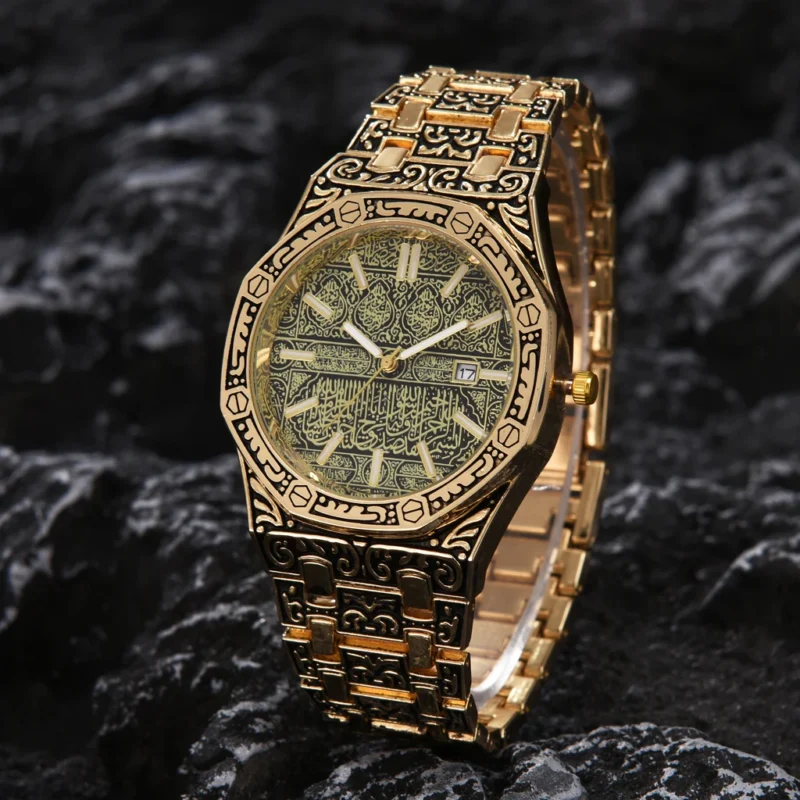 Sbd93fec9ad1a418c90ca24438fcbe1dbE.webp New Hot Watches Fashion Men Stainless Steel Watch Luxury Calendar Quartz Wristwatch Business Watches Man Clock Relogio Masculino