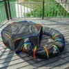 Outdoor Playground Cat Cage Outdoor Cat Tunnel Outdoor Portable Cat Tent with Storage Bag Outdoor Cat Fence Pet Fence