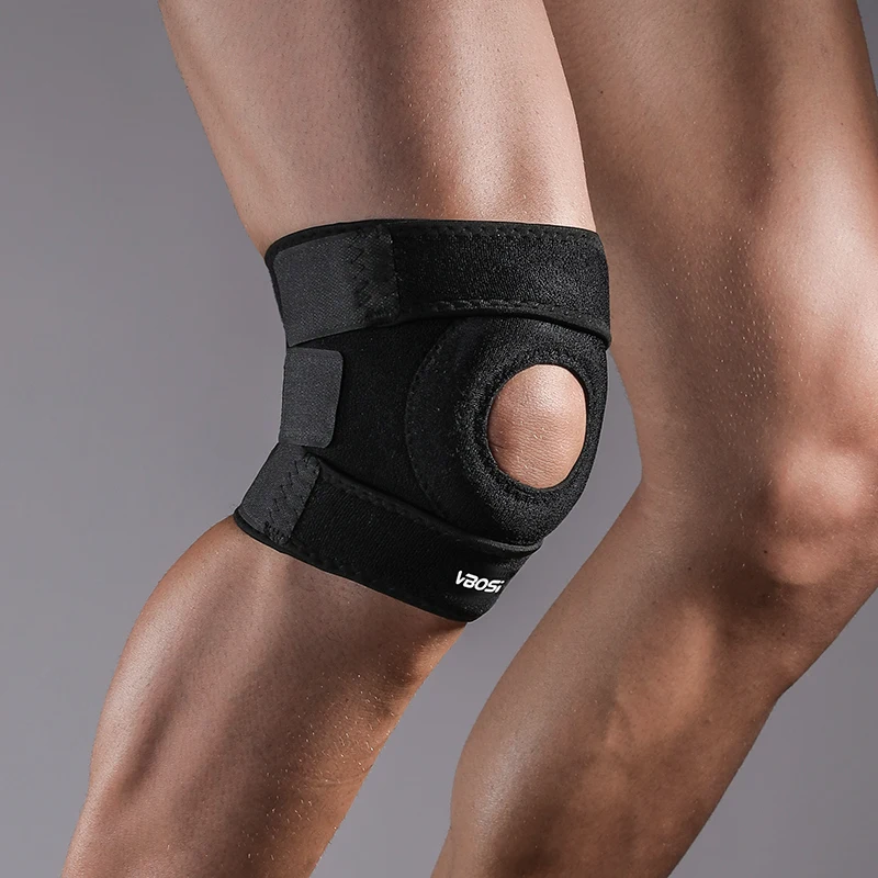 1 Pc Adjustable Knee Support Functional Brace with Open Patella Design