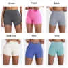 Sc0fe0bba631e48afbd3ed0439b919a74X.webp Hearuisavy Running Sports Shorts Women Buttock Lift Gym Leggings Women Cycling Slim Fit Workout Shorts High Waist Yoga Shorts