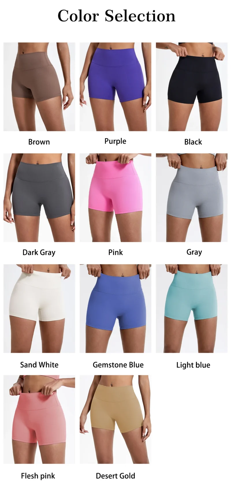 Sc0fe0bba631e48afbd3ed0439b919a74X.webp Hearuisavy Running Sports Shorts Women Buttock Lift Gym Leggings Women Cycling Slim Fit Workout Shorts High Waist Yoga Shorts