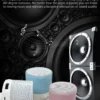 Wireless Mini Speaker, Subwoofer, Dazzle Crackle 7 Colour Light Wireless Mini Speaker, Portable Small Speaker
