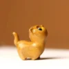 Charming Wooden Kitten Figurine Handcrafted Cat Decor for Home Perfect Gift Idea Cat Figurine Cat Accessories Decoration Crafts