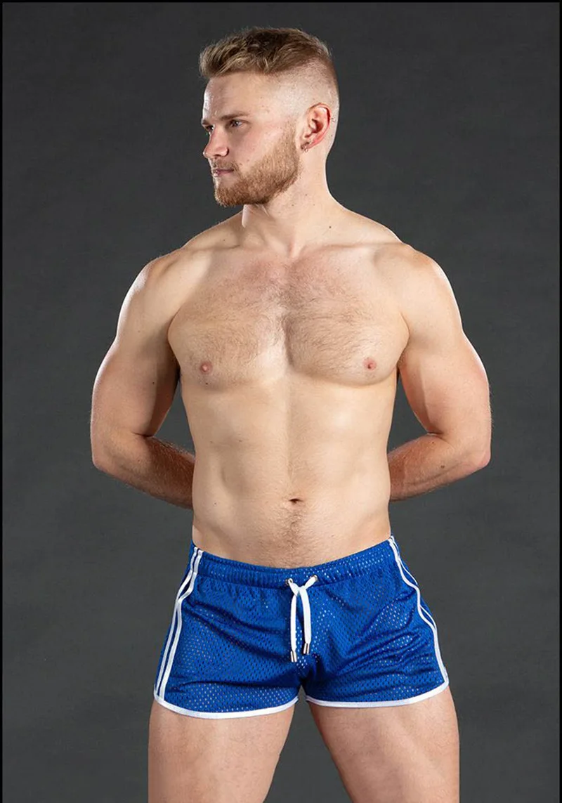 Men's sweatpants hole dry breathable sexy beach outdoor casual three-quarter pants（MNDK-05)