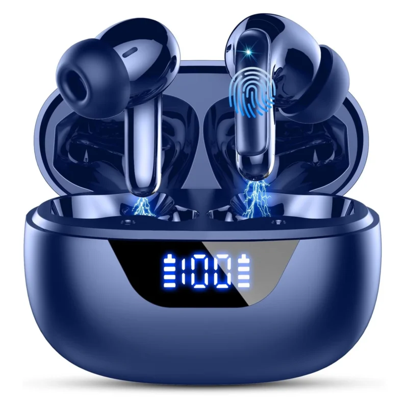 Sc7b646e35b5b45119f60770630c2f76a4.webp Wireless Headphones,Bluetooth 5.3 Stereo Earphones in Ear with 4 ENC Mic Clear Calls,Noise Cancelling Ear Buds,48H battery life.