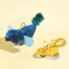 Indoor Interactive Birds Toy for Cat Chasing Teasing Toy Sounding Catnip Cat Teaser Toy Self-hilarity Wall Hanging Birds Cat Toy