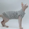 DUOMASUMI Summer Cat Vest for Hairless Breeds - Stretch Cotton & Ultra-Soft Cooling Top for Sphynx, Devon Rex& Abyssinian Cats