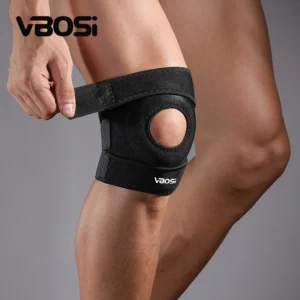 1 Pc Adjustable Knee Support Functional Brace with Open Patella Design