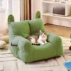 Cat Sofa Bed with Cartoon Design, Detachable Washable Pet Bed for Indoor Cats, Support Up To 2.72KG, Cozy Pet Furniture