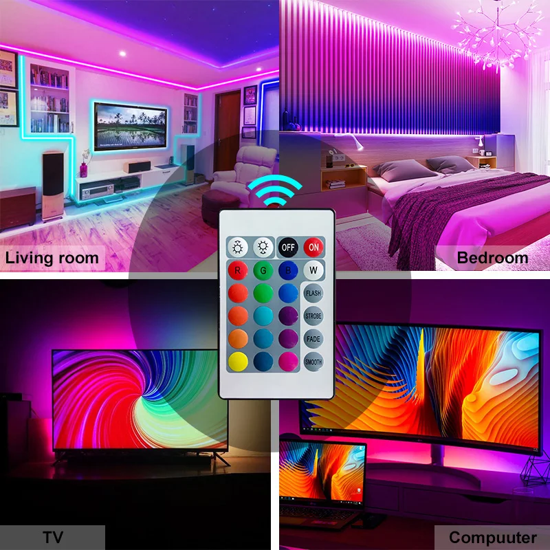 Sd2e02cac5ac545839e1e0039f5914316C.webp WIFI Led Lights for Room Music Sync RGB Led Strip Lights 10m 20m 30m Flexible Ribbon for Room Bedroom Gaming Decor TV Backlights