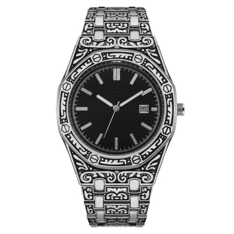 Sd36c0ac4e744450e99566bb2a6a2e801y.webp New Hot Watches Fashion Men Stainless Steel Watch Luxury Calendar Quartz Wristwatch Business Watches Man Clock Relogio Masculino