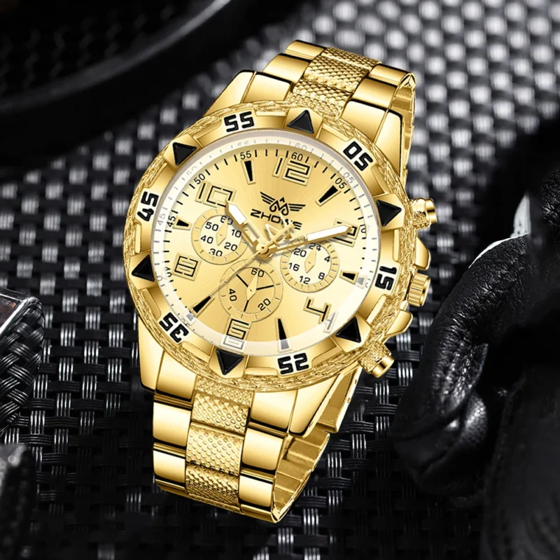 Sd6d8cf87d14d446180be284b81bf9e3ab.webp New Hot Watches Fashion Men Stainless Steel Watch Luxury Calendar Quartz Wristwatch Business Watches Man Clock Relogio Masculino