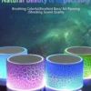 Wireless Mini Speaker, Subwoofer, Dazzle Crackle 7 Colour Light Wireless Mini Speaker, Portable Small Speaker