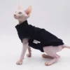 DUOMASUMI Summer Cat Vest for Hairless Breeds - Stretch Cotton & Ultra-Soft Cooling Top for Sphynx, Devon Rex& Abyssinian Cats