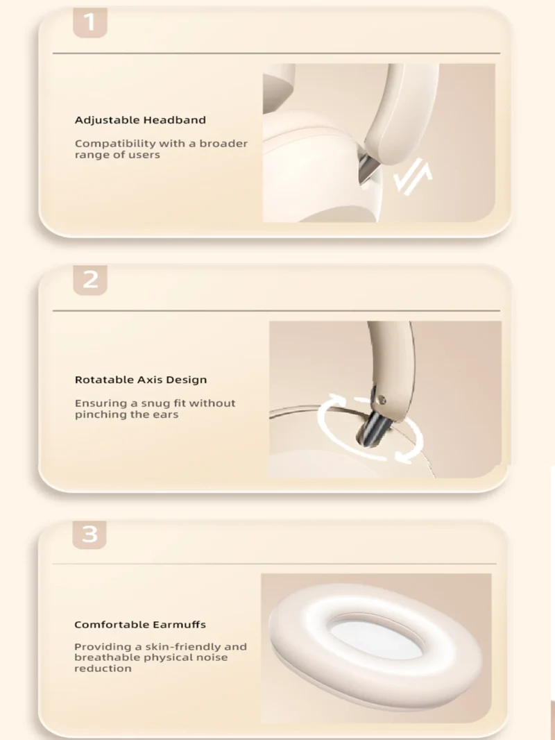 Over-ear Bluetooth headphones, high-quality wireless calls, long-life sports, gaming and music listening Bluetooth headphones