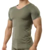 Ice Silk T Shirt for Men Summer Breathable Short Sleeve Tops Men's Quick Dry T-shirt Trainer Slim Tops