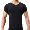 Ice Silk T Shirt for Men Summer Breathable Short Sleeve Tops Men's Quick Dry T-shirt Trainer Slim Tops