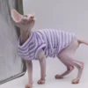 DUOMASUMI Summer Cat Vest for Hairless Breeds - Stretch Cotton & Ultra-Soft Cooling Top for Sphynx, Devon Rex& Abyssinian Cats