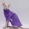 Sphynx Cat Clothes Pet Baby Soft Cotton Winter Cat Outfit for Cornish Solid Color Devon Hairless Cat Sweater Costume Pet Clothes