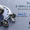 Se2f1455b17e447e28e7d790a46b4299dD.webp Wireless Headphones,Bluetooth 5.3 Stereo Earphones in Ear with 4 ENC Mic Clear Calls,Noise Cancelling Ear Buds,48H battery life.
