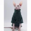 Sphynx Cat Clothes Pet Baby Soft Cotton Winter Cat Outfit for Cornish Solid Color Devon Hairless Cat Sweater Costume Pet Clothes