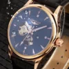 LONGLUX automatic watch elegant style wholesale mechanical wristwatches skeleton rome waterproof  mens watch men gift