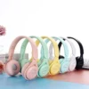 Y08 Wireless Bluetooth Headphone  Macaron Headphones Stereo Headband Gaming Headset with Mic Gamer Girl Gift for Mobile Tablet