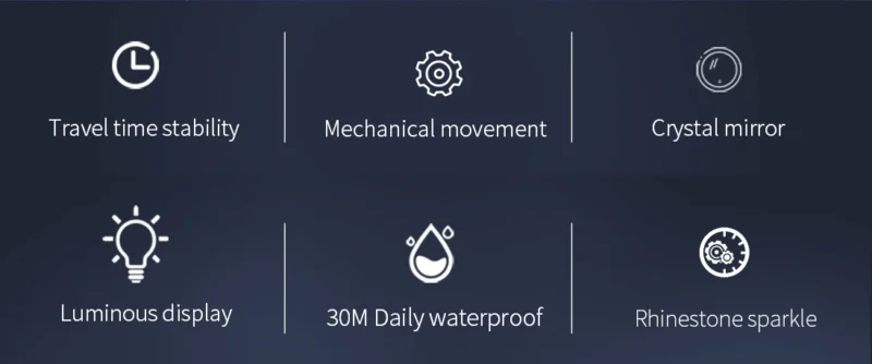 LONGLUX Automatic mechanical watch alloy steel vintage retro luxury waterproof skeleton ffordable 40mm wholesale Watch for Men