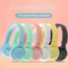 Y08 Wireless Bluetooth Headphone  Macaron Headphones Stereo Headband Gaming Headset with Mic Gamer Girl Gift for Mobile Tablet