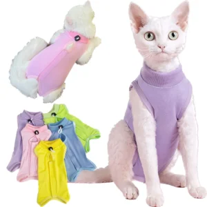 Sf486ec4ee2b346469d46a538f645de65S.webp Cats Surgery Recovery Suit for Small Medium Dog Cat Vest Pet Shirt Soft Pajama After Surgery Wear Recovery Clothes Anti Licking