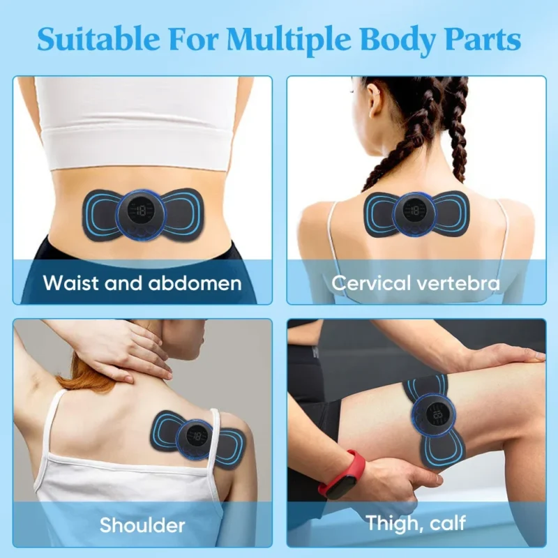 Sfa436886e1b348578a5703ab9679dc8bg.webp Electric Neck Massager EMS Muscle Massage Stimulator Low Frequency Instrument Back Cervical Calf Patches Pain Joints Mini Device