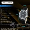 LONGLUX automatic man watch wholesale mechanical watches simple versatile date waterproof fashion leather man watch men gift