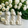 A cat sculpture with elegant creative space, European elegant home art, creating space, European creative figurines