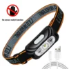 S2330684382734bf7a0c65d0d59ff4ec2Y.webp Mini Rechargeable Powerful Sensor Headlamp Fishing Camping USB Head Flashlight COB LED Head Light Torch Headlights Front Lantern