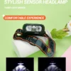 Sc67c94a314f148c494aaf2813471c72bN.webp Mini Rechargeable Powerful Sensor Headlamp Fishing Camping USB Head Flashlight COB LED Head Light Torch Headlights Front Lantern