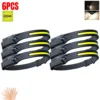LED Headlight Work Headlamp USB Rechargeable Head Torch With 230 Degree Illumination Motion Sensor Headlamp 5 Modes Headtorch