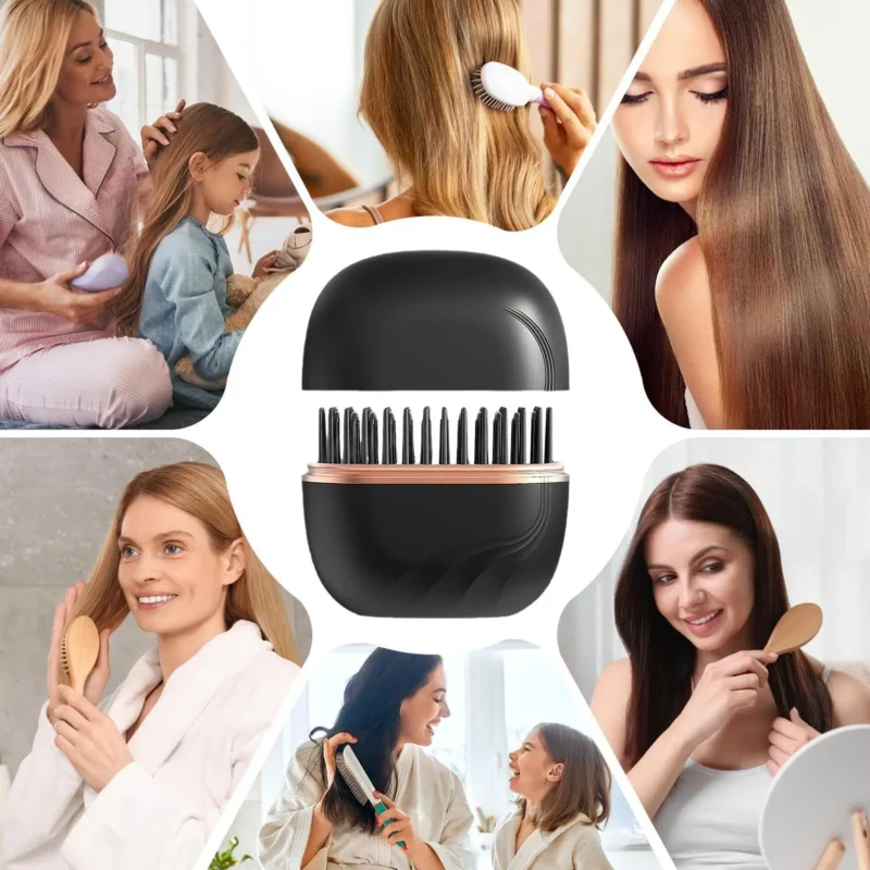 S09f04dc7475646d68abc365b720ad34fr.webp 2025 New Mini Straightener Rechargeable Portable Hair Straightener Brush Anti-Scald Shell Cordless USB Charging Straighteners
