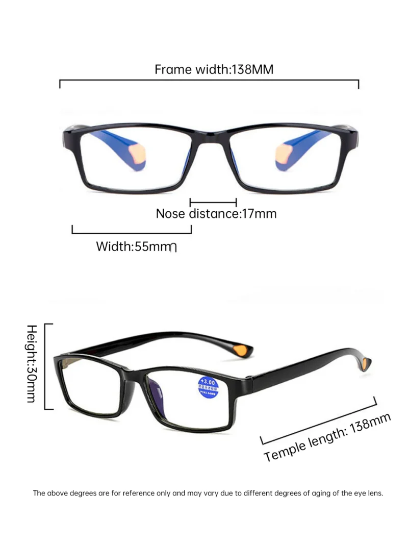 Reading Glasses Ultralight Anti Blue-Ray Light Presbyopic Glasses Hyperopia Eyewear Readers +1.0 1.5 2.0 2.5 3.5 4.0