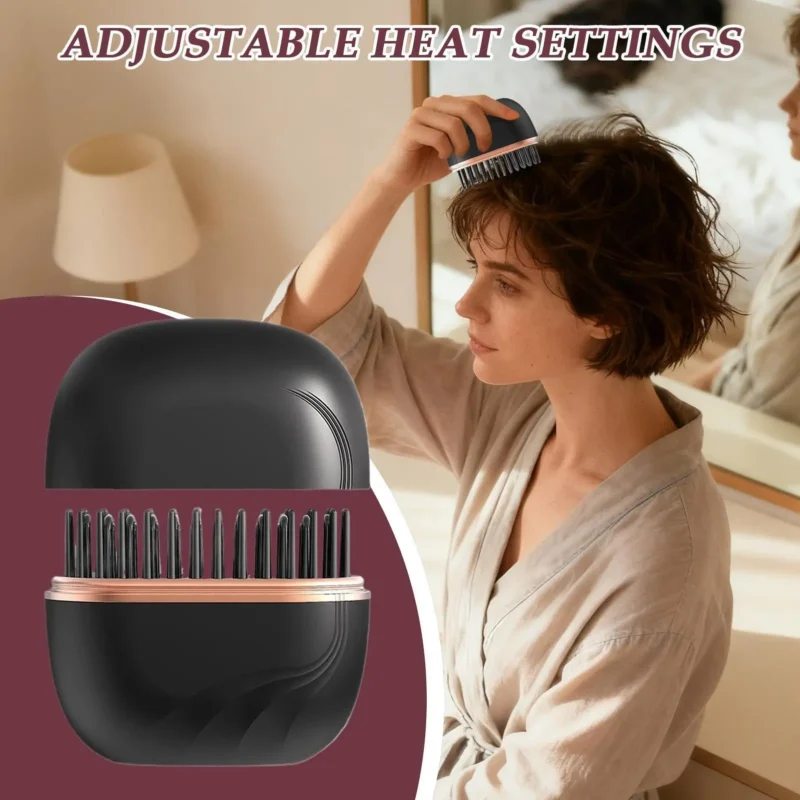 S74acff9c04ca4aac9b8873850ea69caaz.webp 2025 New Mini Straightener Rechargeable Portable Hair Straightener Brush Anti-Scald Shell Cordless USB Charging Straighteners