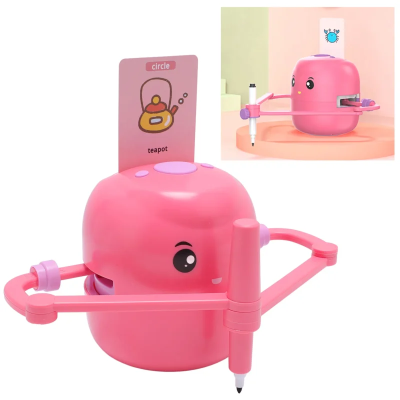 Robot Drawing Machine Smart Drawing Robot Automatic Early Educational 2400mAh Art Enlightenment for Children Aged 5 and Above