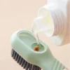 Multifunction Cleaning Shoe Brush Soft Automatic Liquid Shoe Brush Long Handle Clothes Soap Brush With Hook Clean Tool