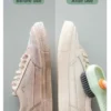 Multifunction Cleaning Shoe Brush Soft Automatic Liquid Shoe Brush Long Handle Clothes Soap Brush With Hook Clean Tool
