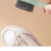 Multifunction Cleaning Shoe Brush Soft Automatic Liquid Shoe Brush Long Handle Clothes Soap Brush With Hook Clean Tool