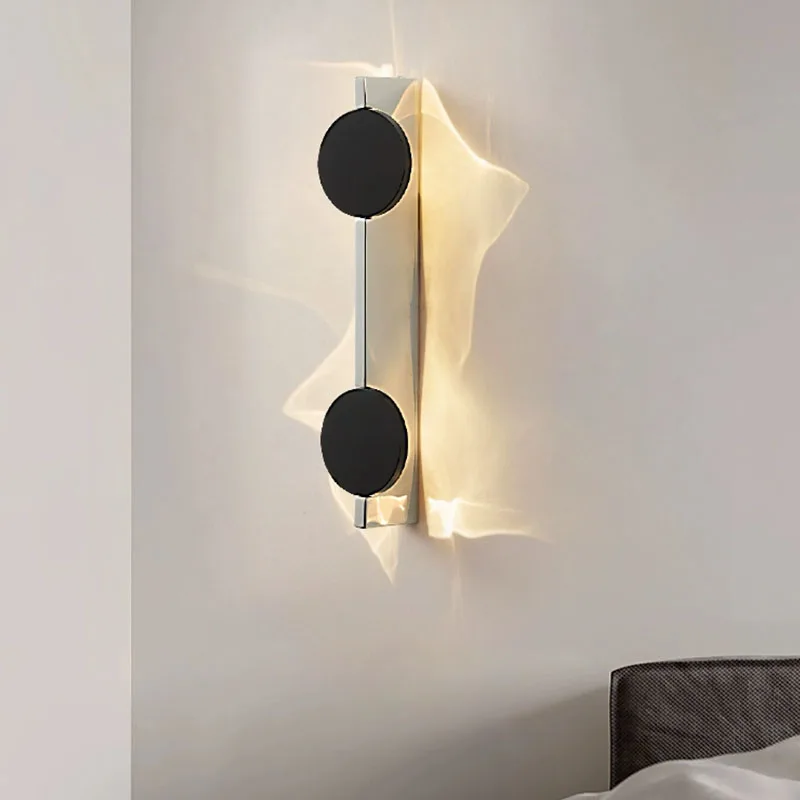 Modern LED Wall Light Rotatable Corrugated Wall lamp Stainless Steel Atmosphere Wall Sconces Hotel Bedroom Bedhead Lights