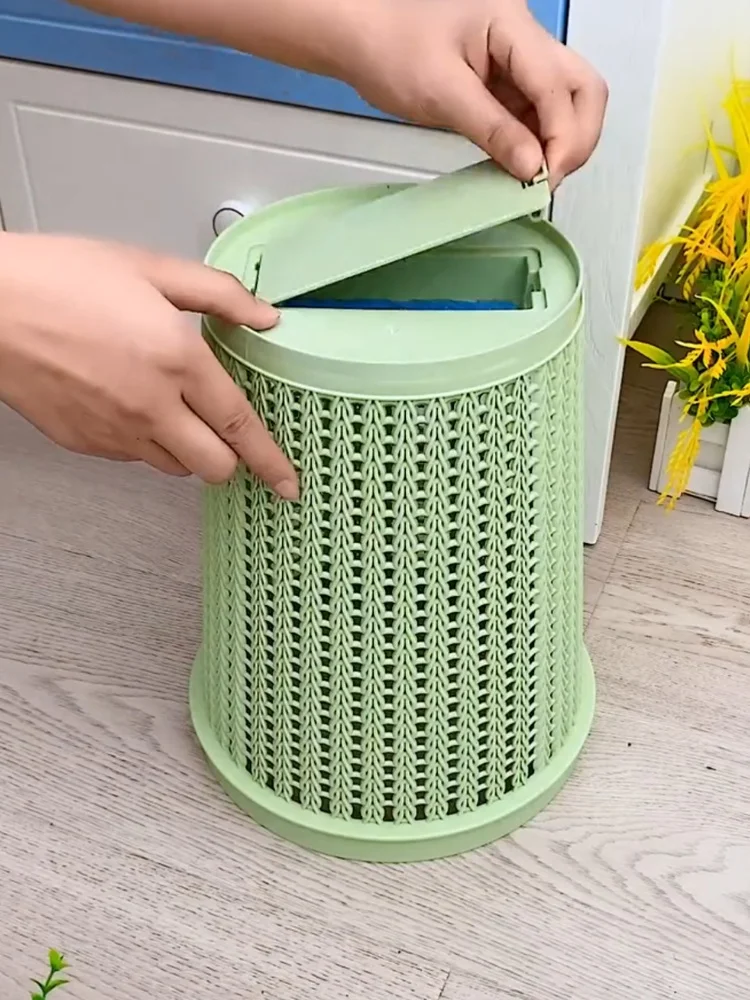 Large Capaci Kitchen Batoom Living Room Toilet Auatic Bag Changing Tra Can Creative Home Use Dusin with Lid