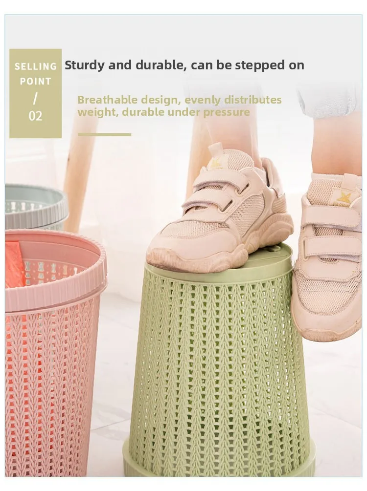 Large Capaci Kitchen Batoom Living Room Toilet Auatic Bag Changing Tra Can Creative Home Use Dusin with Lid