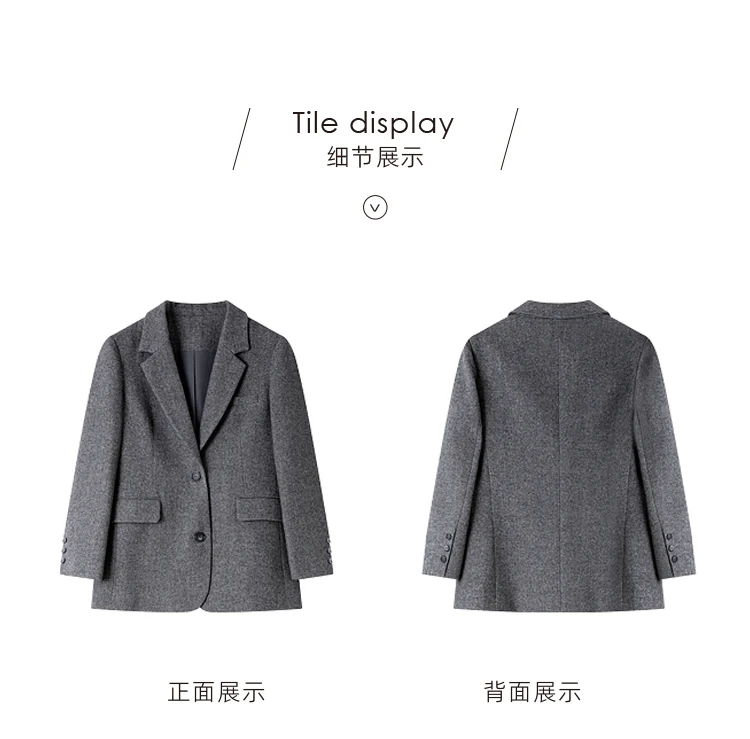 VIMLY Women's Simple 2025 Spring Business Blazer Versatile Suit V-Neck Short Jackets+Vest+Pants Commuter Elegant Pants 3pcs Set