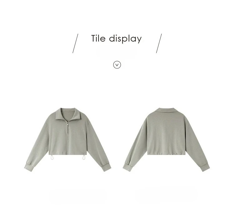 S2ceb510f00fd40fa84351e6d66b02553I.webp VIMLY 2 Piece Sweatshirt Skirt Set Woman Outfits 2026 Casual Cotton Blend Ladies Zipper Lapel Top Skirt Clothing Sets A0168